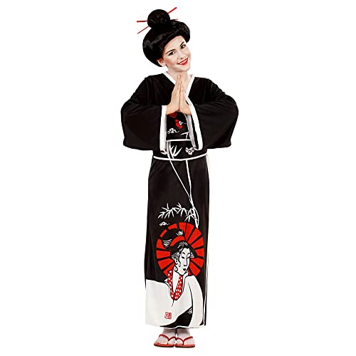 W WIDMANN MILANO Party Fashion - Kinderkostüm Geisha, Kimono, japanisches Kleid, Faschingskostüme von WIDMANN