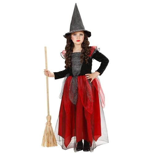 WITCH - BLACK/BURGUNDY (158cm) (dress hat) von WIDMANN