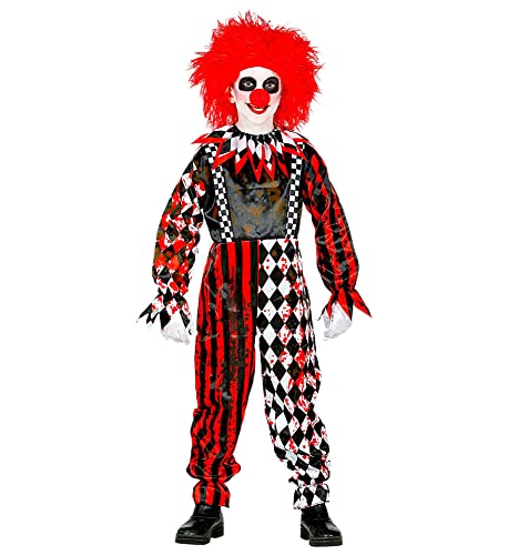 "HORROR CLOWN" (jumpsuit, collar) - (140 cm / 8-10 Years) von WIDMANN