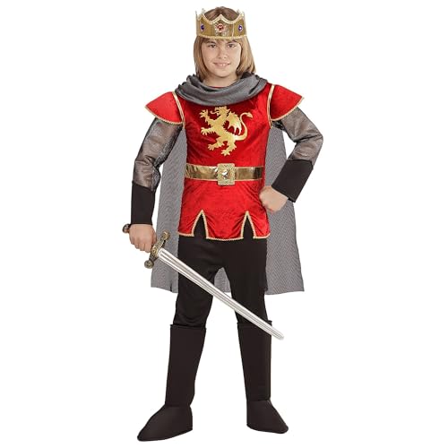 Widmann - Kinderkostüm König Arthur, Kasack, Hose, Stiefelüberzieher, Krone, Umhang, Karneval, Mottoparty Widmann - Kinderkostüm König Arthur, Kasack, Hose, Stiefelüberzieher, Krone, Umhang, Karneval, Mottoparty von W WIDMANN MILANO Party Fashion