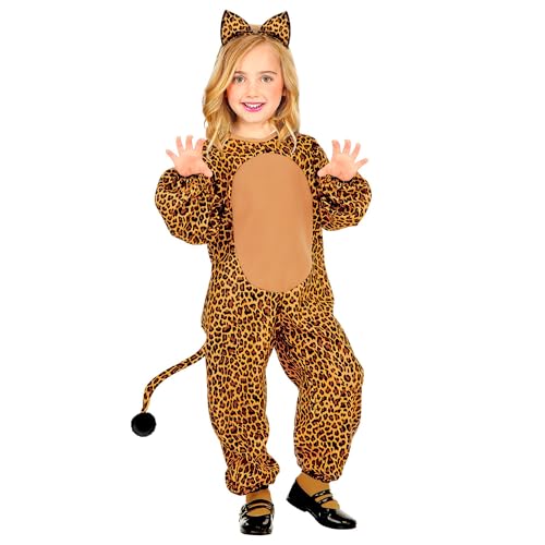 "LEOPARD" (jumpsuit, ears) - (110 cm / 3-4 Years) von WIDMANN