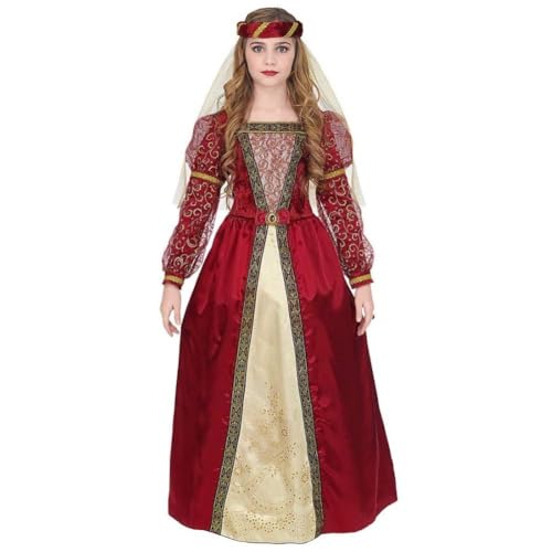 Widmann - Kinderkostüm Mittelalter Prinzessin, Kleid mit Unterrock & Reifrock, Kopfschmuck mit Schleier, Karneval, Mottoparty Widmann - Kinderkostüm Mittelalter Prinzessin, Kleid mit Unterrock & Reifrock, Kopfschmuck mit Schleier, Karneval, Mottoparty von W WIDMANN