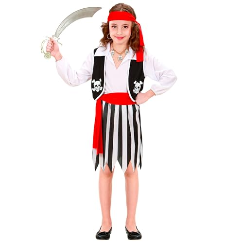 "PIRATE GIRL" (shirt with vest, skirt, belt, headband) - (158 cm / 11-13 Years) von WIDMANN MILANO PARTY FASHION