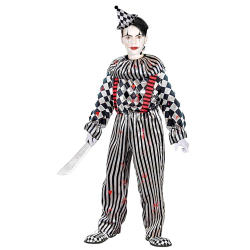 W WIDMANN MILANO Party Fashion - Kinderkostüm Retro Clown, Psycho Killer, Pantomime, horror Clown, Halloween W WIDMANN MILANO Party Fashion - Kinderkostüm Retro Clown, Psycho Killer, Pantomime, horror Clown, Halloween von W WIDMANN MILANO Party Fashion