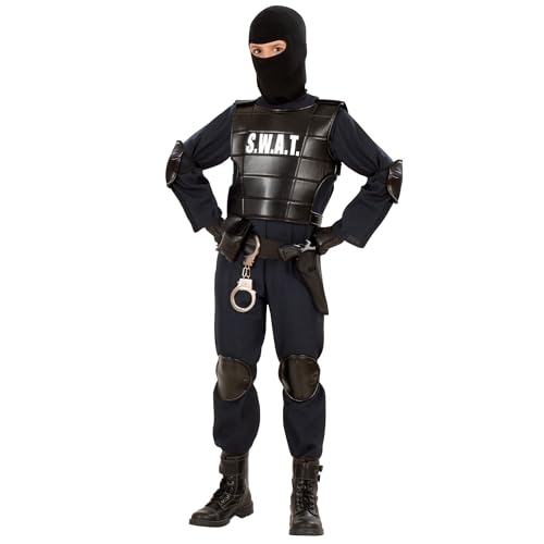 W WIDMANN MILANO Party Fashion - Kinderkostüm S.W.A.T, Agent, Sicherheitsdienst, SWAT, Geheimagent, Faschingskostüme von WIDMANN