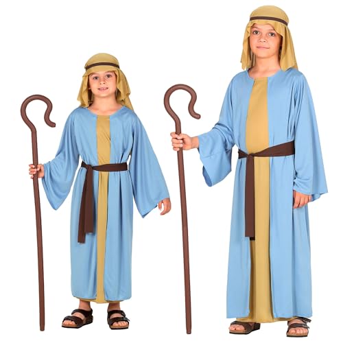 WIDMANN "SHEPHERD" (tunic with long vest, belt, headpiece) - (128 cm / 5-7 Years) WIDMANN "SHEPHERD" (tunic with long vest, belt, headpiece) - (128 cm / 5-7 Years) von WIDMANN MILANO PARTY FASHION