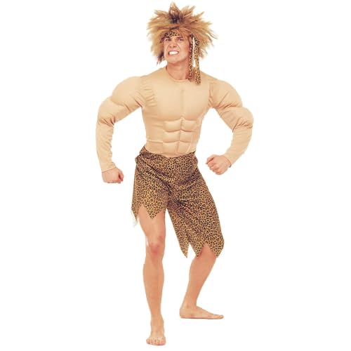 "JUNGLE MAN" (jumpsuit with muscles, headband) - (S) von WIDMANN