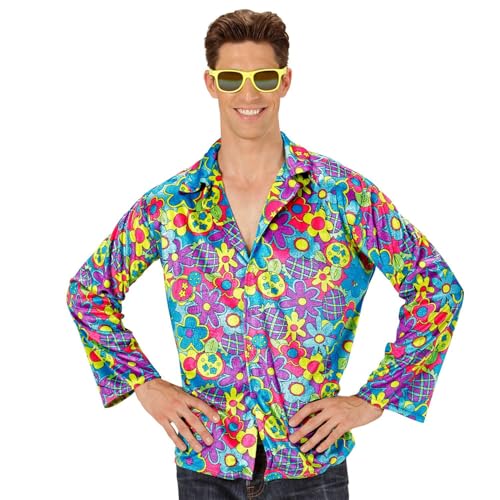 W WIDMANN MILANO Party Fashion - Hippie Flower Shirt, langarm Hemd für Erwachsene W WIDMANN MILANO Party Fashion - Hippie Flower Shirt, langarm Hemd für Erwachsene von WIDMANN MILANO PARTY FASHION