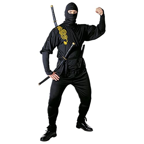 W WIDMANN MILANO Party Fashion - Kostüm Ninja, Samurai, Krieger, japanischer Kämpfer, Fasching, Schwarz von W WIDMANN MILANO Party Fashion