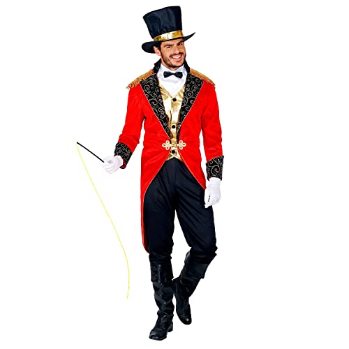 "RINGMASTER" (tailcoat with vest, shirt front with collar and bow tie, pants, top hat, gloves, whip) - (M) von WIDMANN