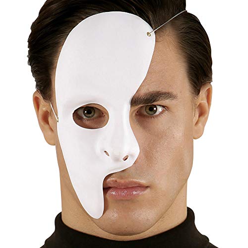 Widmann 23375 - Deluxe Halbmaske Phantom, Gespenster, Halloween, Karneval, Mottoparty Widmann 23375 - Deluxe Halbmaske Phantom, Gespenster, Halloween, Karneval, Mottoparty von W WIDMANN MILANO Party Fashion
