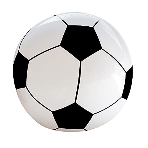 Widmann 01451 - Aufblasbarer Fußball, 25 cm, Wasserball, Sport, Karneval, Mottoparty von WIDMANN