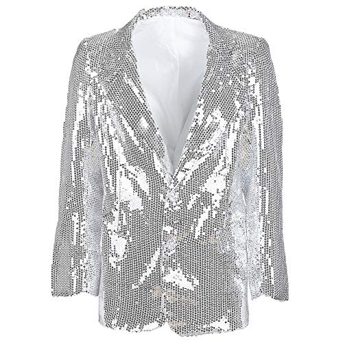 "SHOWTIME" (silver sequin jacket) - (XL) von WIDMANN