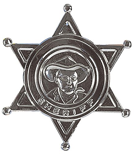 WIDMANN MILANO PARTY FASHION 3301H Widmann 3301H-SHERIFF Stern aus Metall, Unisex – Erwachsene, Silber/Schwarz, Einheitsgröße WIDMANN MILANO PARTY FASHION 3301H Widmann 3301H-SHERIFF Stern aus Metall, Unisex – Erwachsene, Silber/Schwarz, Einheitsgröße von WIDMANN MILANO PARTY FASHION