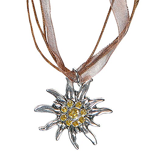 Widmann 95722 - Strasskette Edelweiß, Schmuck, Halsband, Bierfest, Volksfest, Karneval, Mottoparty von WIDMANN MILANO PARTY FASHION