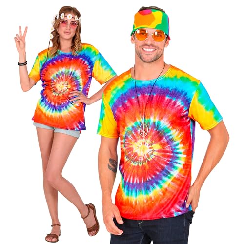 Widmann - T-Shirt Hippie, Batikshirt, Rastaman, Reggae, Disco, Mottoparty, Karneval von WIDMANN MILANO PARTY FASHION