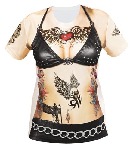 W WIDMANN MILANO Party Fashion - T-Shirt Rocker/Biker für Frauen, Mottoparty, Karneval W WIDMANN MILANO Party Fashion - T-Shirt Rocker/Biker für Frauen, Mottoparty, Karneval von W WIDMANN MILANO Party Fashion