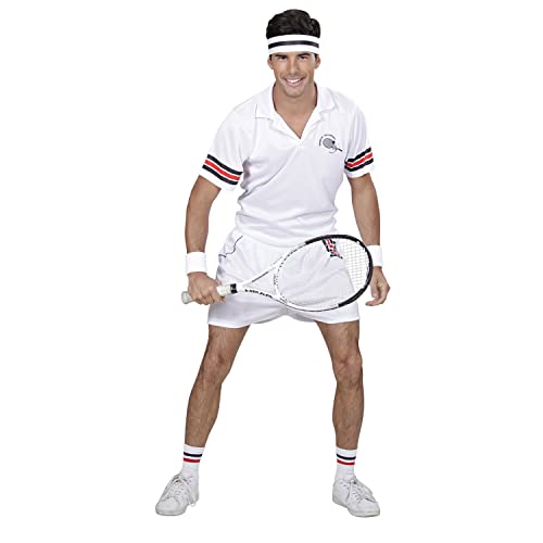 W WIDMANN MILANO Party Fashion - Kostüm Tennisspieler, T-Shirt, Hose, Schweißband, Karneval, Mottoparty W WIDMANN MILANO Party Fashion - Kostüm Tennisspieler, T-Shirt, Hose, Schweißband, Karneval, Mottoparty von W WIDMANN MILANO Party Fashion