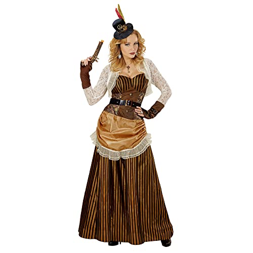 "STEAMPUNK" (dress, belt, mini hat) - (XL) von WIDMANN