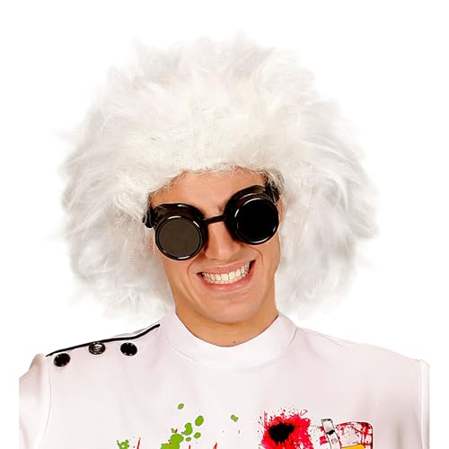 W WIDMANN MILANO Party Fashion 6382L - Perücke Mad Scientist, weiß, Wissenschaftler, Karneval, Halloween, Mottoparty von W WIDMANN MILANO Party Fashion
