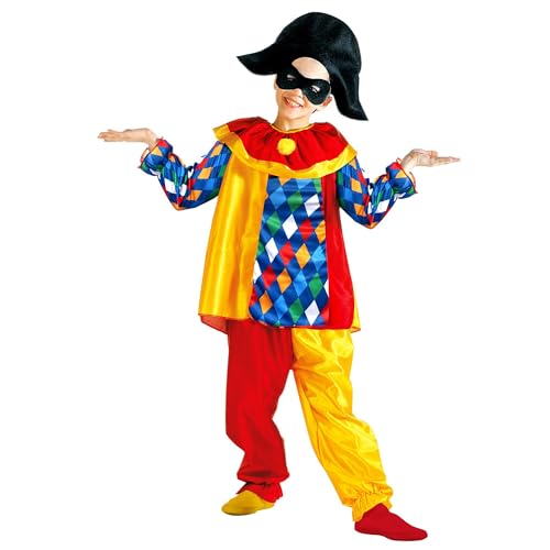 "HARLEQUIN" (coat with collar, pants, hat, eyemask) - (158 cm / 11-13 Years) von WIDMANN