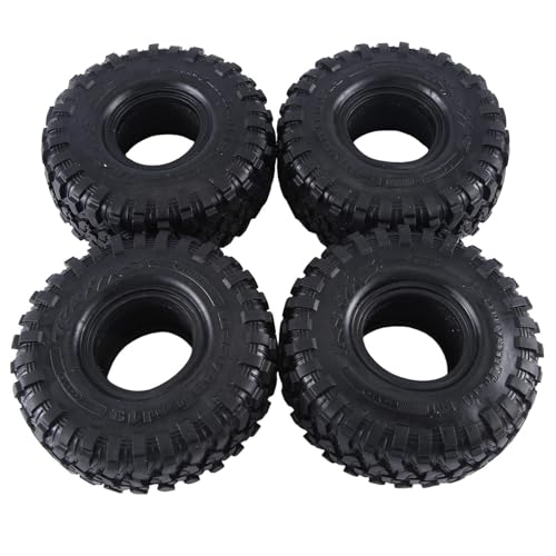 Widybord 4 Stück 120 mm 1,9 Gummifelsenreifen Radreifen für 1:10 RC Crawler Car Axial SCX10 90046 AXI03007 TRX4 Redcat Gen8 Teile Zubehör von Widybord