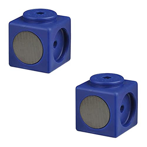 Wiemann Lehrmittel 20 magnetische Riesen-Steckwürfel für die Grundschule, Kantenlänge 3,4 cm (Blau) von Wiemann Lehrmittel
