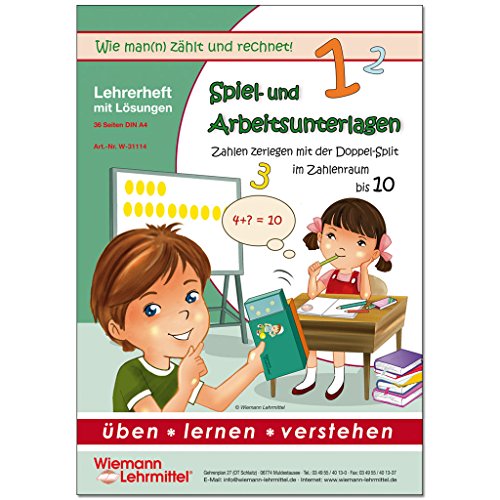 Wiemann Lehrmittel – Arbeitsmappe zur Zahlenzerlegung mit den Schüttelboxen, Kopiervorlagen für die Grundschule von Wiemann Lehrmittel