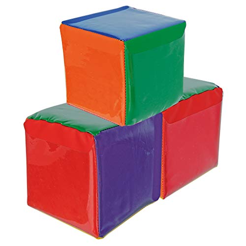 Wiemann Lehrmittel Bunter Bewegungswürfel, Soft-Würfel mit Taschen, 16 x 16 x 16 cm (3er-Set) von Wiemann Lehrmittel