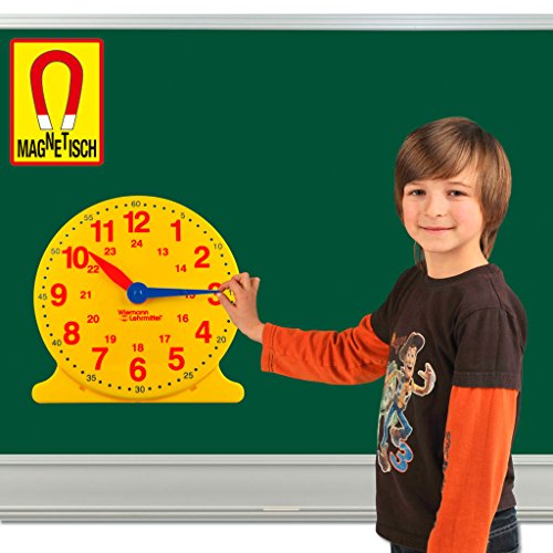 Wiemann Lehrmittel Demonstrations-Uhr für die Tafel, Ø 36 cm, magnetisch, Mathematik von Wiemann Lehrmittel