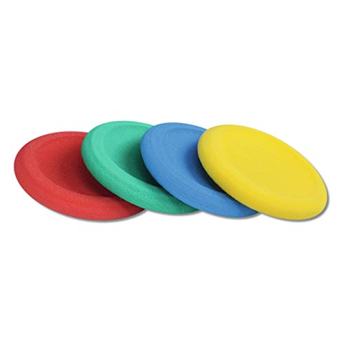 Wiemann Lehrmittel Frisbee aus Schaumstoff, Bunte Wurfscheibe, einzeln oder 4er Set (4 Stück, unbeschichtet) von Wiemann Lehrmittel