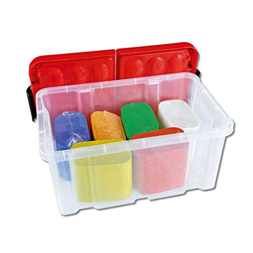 Wiemann Lehrmittel Knete-Set in Aufbewahrungsbox, 3000 g weiches Plastilin (6 Farben) von Wiemann Lehrmittel
