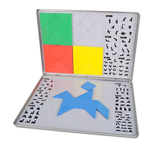 Wiemann Lehrmittel Magnetbox „Tangram“, Legespiel der Geometrie, Formen als Puzzle von Wiemann Lehrmittel