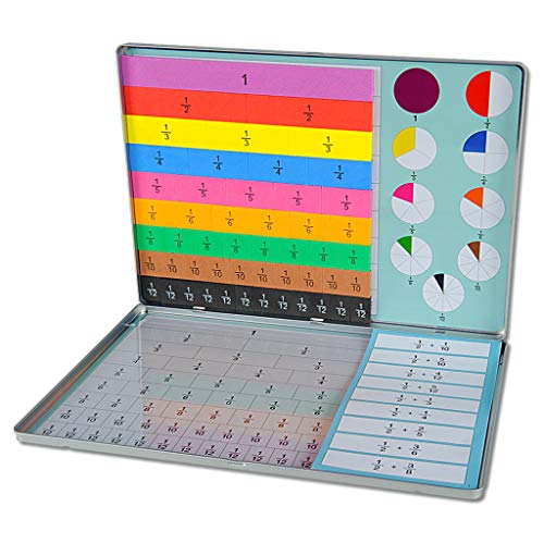 Wiemann Lehrmittel Magnetbox zum Bruchrechnen Lernen, inkl. 108 Bruchrechenaufgaben von Wiemann Lehrmittel