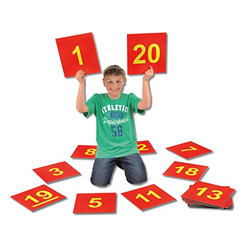 Wiemann Lehrmittel Zahlenmatten für Kinder, Bodenmatten Zahlen bis 20, Rechenzeichen (Bodenmatten Zahlen 1–20) von Wiemann Lehrmittel