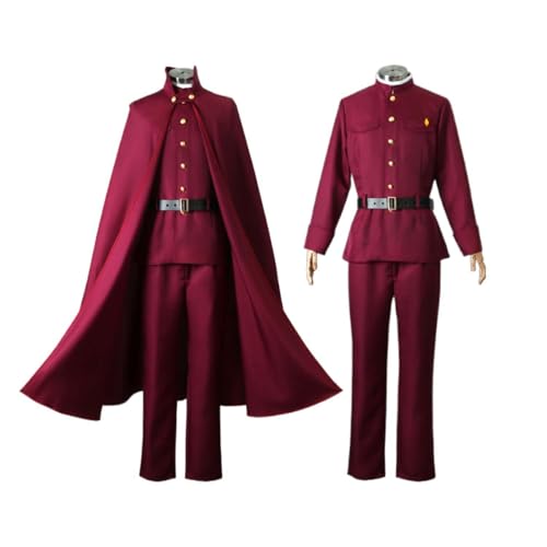 Anime Bungou Stray Dogs Jouno Saigiku Cosplay Kostüm für Damen und Herren Uniform Komplettset mit Perücke für Halloween Weihnachten Karneval Anime Party Rollenspiel Outfit Geschenk (XL) von Wigbiu