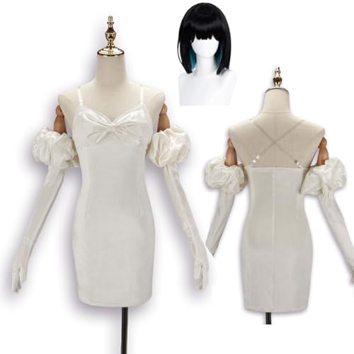Wigbiu Anime Alien Stage Sua Cosplay Kostüm mit Perücke weißes Kleid Charaktere Till Hyuna Ivan Luka Mizi Outfit für Damen Herren Kinder Rollenspiel Uniform Halloween Weihnachten Karneval Wigbiu Anime Alien Stage Sua Cosplay Kostüm mit Perücke weißes Kleid Charaktere Till Hyuna Ivan Luka Mizi Outfit für Damen Herren Kinder Rollenspiel Uniform Halloween Weihnachten Karneval von Wigbiu