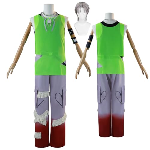Wigbiu Anime Alien Stage Till Cosplay Kostüm mit Perücke grüner Weste Outfit Charaktere Luka Hyuna Ivan Sua Mizi Verkleidung für Erwachsene Rollenspiel R7 Uniform Set Halloween Weihnachten Karneval Wigbiu Anime Alien Stage Till Cosplay Kostüm mit Perücke grüner Weste Outfit Charaktere Luka Hyuna Ivan Sua Mizi Verkleidung für Erwachsene Rollenspiel R7 Uniform Set Halloween Weihnachten Karneval von Wigbiu