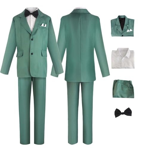 Wigbiu Anime Bungou Stray Dogs Mushitarou Oguri Cosplay Kostüm für Damen und Herren Uniform komplettes Set für Halloween Weihnachten Karneval Anime Party Rollenspiel Outfit Geschenk (XXXL) von Wigbiu