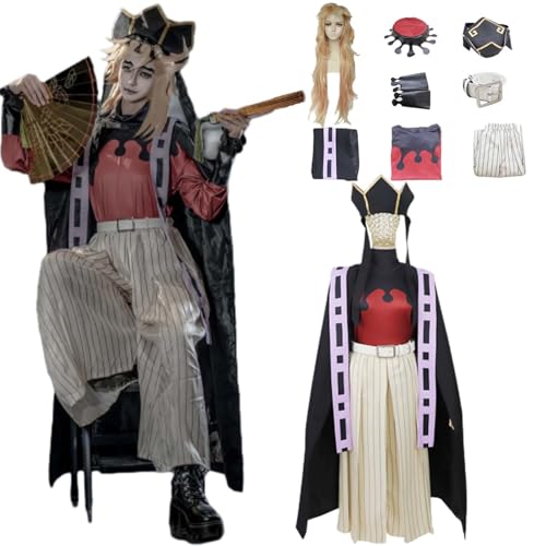 Wigbiu Anime Dämonentöter Douma Cosplay Kostüm für Kinder Männer Frauen Umhang Anzug mit Perücke Hut Kopfschmuck Handschuhe Karneval Rollenspiel Halloween Outfit Fantasy Geschenk Wigbiu Anime Dämonentöter Douma Cosplay Kostüm für Kinder Männer Frauen Umhang Anzug mit Perücke Hut Kopfschmuck Handschuhe Karneval Rollenspiel Halloween Outfit Fantasy Geschenk von Wigbiu