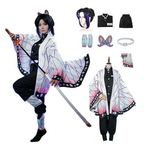 Wigbiu Anime Dämonentöter Kochou Shinobu Cosplay Kostüm Umhang für Kinder Erwachsene Frauen Outfit Anzug mit Perücke Gürtel Karneval Rollenspiel Halloween Kostüme Fantasy Geschenk Günstig Wigbiu Anime Dämonentöter Kochou Shinobu Cosplay Kostüm Umhang für Kinder Erwachsene Frauen Outfit Anzug mit Perücke Gürtel Karneval Rollenspiel Halloween Kostüme Fantasy Geschenk Günstig von Wigbiu