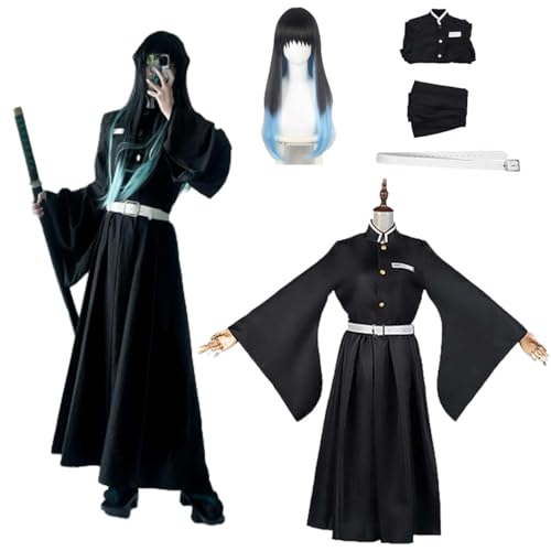 Wigbiu Anime Dämonentöter Tokitou Muichirou Cosplay Kostüm für Kinder Erwachsene Männer Frauen Kimono Kleid Kostüm mit Perücke Karneval Party Halloween Uniform Fantasy Geschenk Wigbiu Anime Dämonentöter Tokitou Muichirou Cosplay Kostüm für Kinder Erwachsene Männer Frauen Kimono Kleid Kostüm mit Perücke Karneval Party Halloween Uniform Fantasy Geschenk von Wigbiu