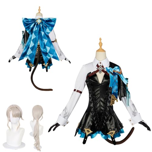 Wigbiu Anime Genshin Impact Kost m Spielfiguren Lynette Snezhevna Cosplay Outfit Rock Jacke Uniform Accessoires Komplettset Wigbiu Anime Genshin Impact Kost m Spielfiguren Lynette Snezhevna Cosplay Outfit Rock Jacke Uniform Accessoires Komplettset von Wigbiu