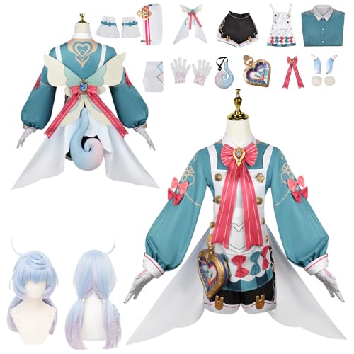 Wigbiu Anime Genshin Impact Kostüm Spielfiguren Sigewinne Cosplay Outfit Rock Jacke Uniform Accessoires Komplettset Kleidung Halloween Karneval Kostüm für Damen Unisex Wigbiu Anime Genshin Impact Kostüm Spielfiguren Sigewinne Cosplay Outfit Rock Jacke Uniform Accessoires Komplettset Kleidung Halloween Karneval Kostüm für Damen Unisex von Wigbiu