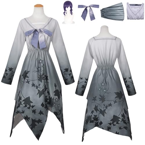 Wigbiu Anime-Kostüm: Spielfiguren ASAHINA MAFUYU Cosplay-Outfit, Rock, Jacke, Uniform, Accessoires, Komplettset, Halloween, Karneval, Kostüm für Damen und Herren von Wigbiu