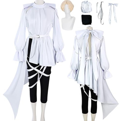 Wigbiu Anime Luka Cosplay Kostüm mit Perücke Alien Bühnenfiguren Verkleidung für Männer und Kinder Rollenspiel Uniform Halloween Weihnachten Karneval von Wigbiu