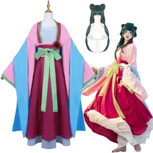 Wigbiu Anime Maomao Cosplay Kostüm Outfit The Apothecary Diaries Staffel 2 Kleidung mit Perücke Hanfu Rock Halloween Karnevalsparty Verkleidungsset für Frauen und Kinder Unisex Wigbiu Anime Maomao Cosplay Kostüm Outfit The Apothecary Diaries Staffel 2 Kleidung mit Perücke Hanfu Rock Halloween Karnevalsparty Verkleidungsset für Frauen und Kinder Unisex von Wigbiu
