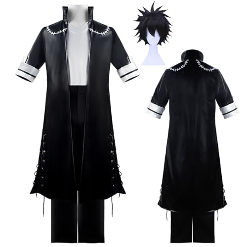 Wigbiu Anime My Hero Academia Dabi Cosplay Jacke mit Perücke Mha Cosplay Uniform Outfits Verkleidung für Kinder und Mädchen Unisex Halloween Karneval Party Requisiten Zubehör-Set von Wigbiu