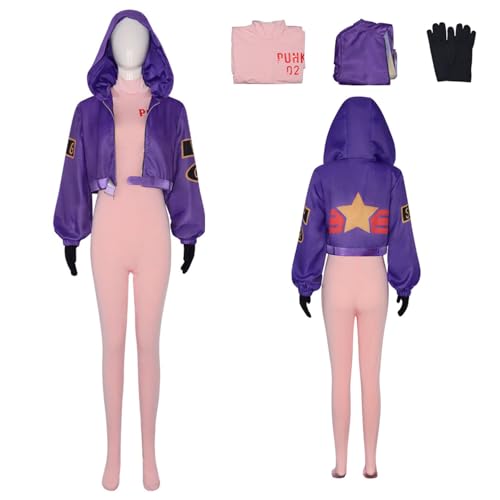 Wigbiu Anime One Piece Lilith Cosplay Kostüm Outfit Jacke Anzug für Damen Mantel Body Uniform Komplettset Halloween Weihnachten Karneval Party Rollenspiel Geschenke Kleidung von Wigbiu
