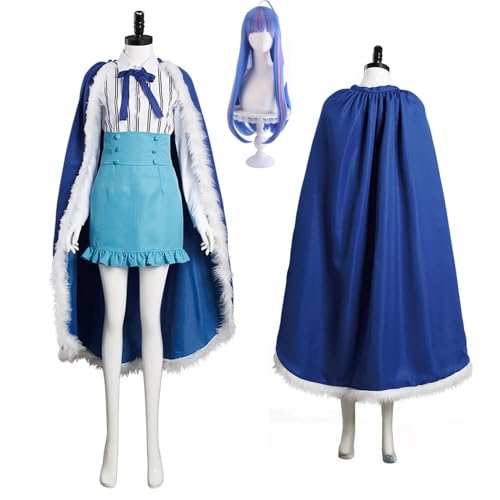 Wigbiu Anime One Piece Ulti Cosplay Kostüm für Damen und Mädchen Umhang kurzer Rock Uniform Anzug für Halloween Weihnachten Karneval Party Rollenspiele Geschenke Kleidung komplettes Set von Wigbiu